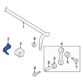 Volkswagen OE - Suspension Stabilizer Bar Bracket