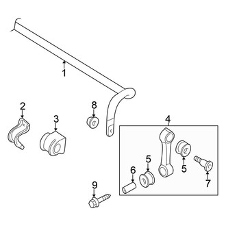 Volkswagen OE - Front Suspension - Stabilizer Bar & Components (GL / GLI / GLS / GLX / TDI)