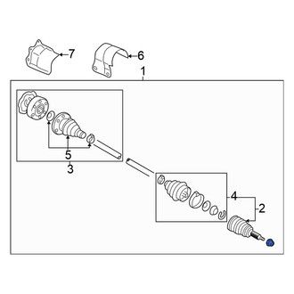Volkswagen OE - Front Right CV Axle Assembly