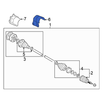 Volkswagen OE - Front CV Joint Splash Shield