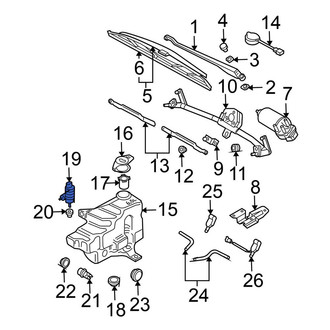 Volkswagen OE - Windshield Washer Pump