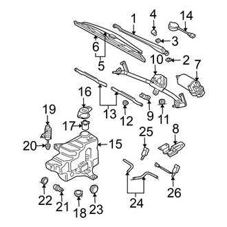 Volkswagen OE - Windshield - Wiper & Washer Components