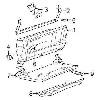 Volkswagen OE - Instrument Panel - Glove Box (GL / GLS / GLX / TDI / Wolfsburg Edition Sedan)