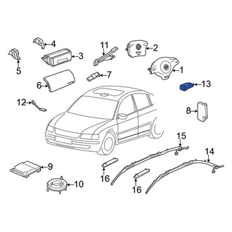 Volkswagen OE - Rear Air Bag Impact Sensor