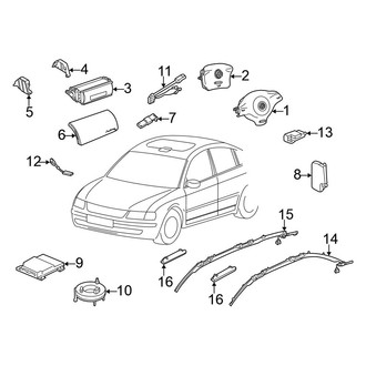 Volkswagen OE - Restraint Systems - Air Bag Components (GL / GLS / GLX / TDI Wagon)