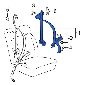 Volkswagen OE - Front Left Seat Belt Lap and Shoulder Belt