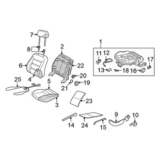 Volkswagen OE - Seats & Tracks - Front Seat Components (GLI / TDI)