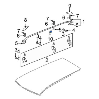 Volkswagen OE - Center Left Roof Rack Cover