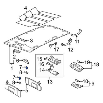 Volkswagen OE - Sun Visor Bracket