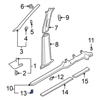 Volkswagen OE - Liftgate Trim Panel Clip
