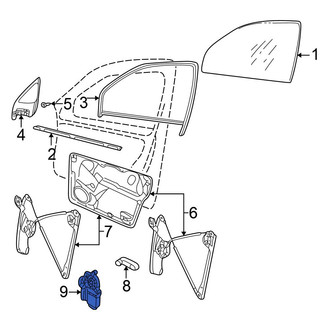 Volkswagen OE - Front Left Window Motor