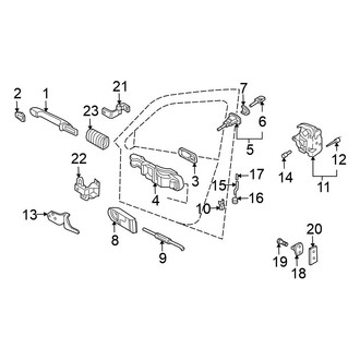 Volkswagen OE - Front Door - Lock & Hardware