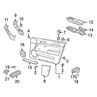 Volkswagen OE - Front Door - Interior Trim (GL / GLS / GLX / TDI Wagon)