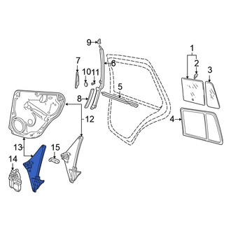 Volkswagen OE - Rear Left Window Regulator