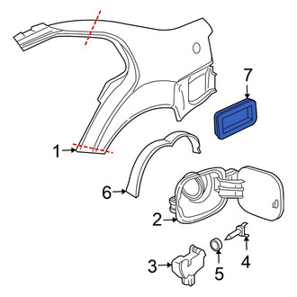 Volkswagen OE - Rear Quarter Panel Vent