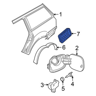 Volkswagen OE - Rear Quarter Panel Vent