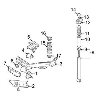 Volkswagen OE - Rear Suspension - Suspension Components