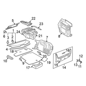 Volkswagen OE - Rear Body & Floor - Interior Trim (GL / GLI / GLS / GLX / TDI Sedan)