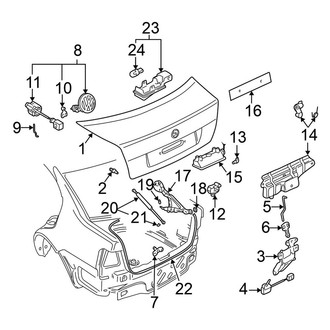 Volkswagen OE - Trunk Lid - Lid & Components (GL / GLS / GLX / TDI)