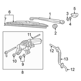 Volkswagen OE - Lift Gate - Wiper & Washer Components (Wagon)
