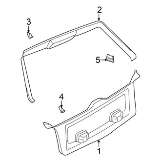 Volkswagen OE - Lift Gate - Interior Trim (GL / GLS / GLX / TDI Wagon)