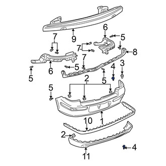 Volkswagen OE - Rear Bumper Cover Bolt