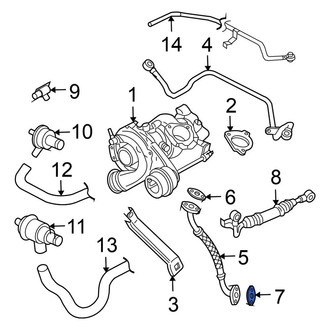 Volkswagen OE - Lower Turbocharger Oil Line O-Ring