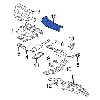 Volkswagen OE - Front Exhaust Heat Shield