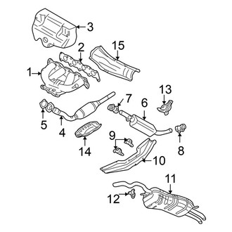 Volkswagen OE - Exhaust System - Exhaust Components (GLS Wagon)