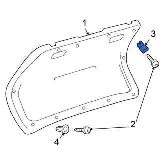 Volkswagen OE - Deck Lid Handle Nut