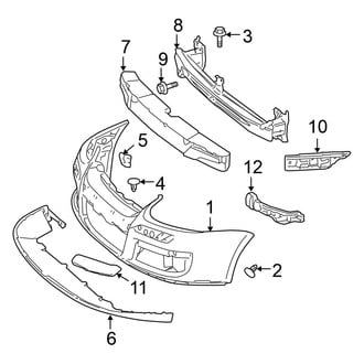 Volkswagen OE - Front Bumper & Grille - Bumper & Components (Sedan A5 Body Code)