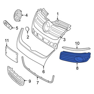 Volkswagen OE - Front Left Lower Grille