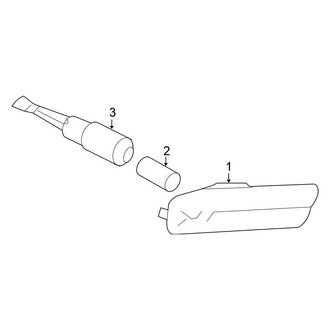 Volkswagen OE - Front Lamps - Side Marker Lamps (Sedan)