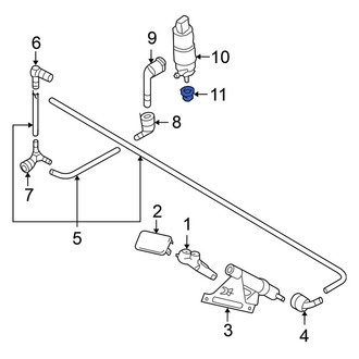 Volkswagen OE - Headlight Washer Pump Grommet