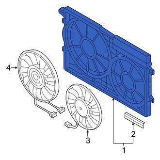 Volkswagen OE - Engine Cooling Fan Shroud