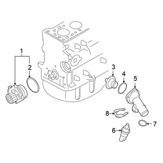 Volkswagen OE - Cooling - Water Pump (TDI Sedan)