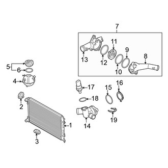 Volkswagen OE - Cooling - Radiator & Components (Sedan L5)