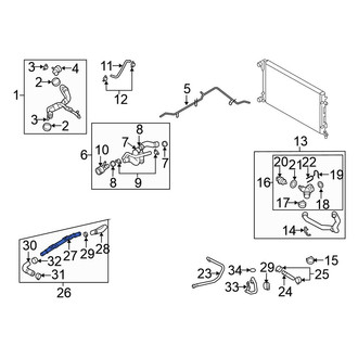 Volkswagen OE - Engine Coolant Overflow Hose