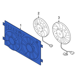 Volkswagen OE - Engine Cooling Fan Shroud
