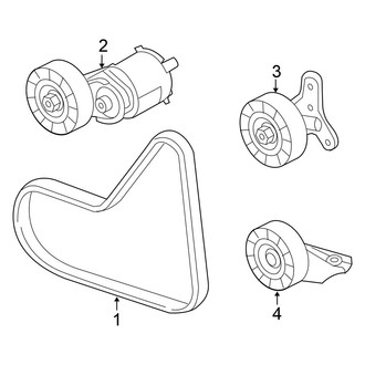 Volkswagen OE - Cooling - Belts & Pulleys (S / SE / SEL Sedan)
