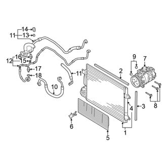 Volkswagen OE - Air Conditioner & Heater - Condenser, Compressor & Lines
