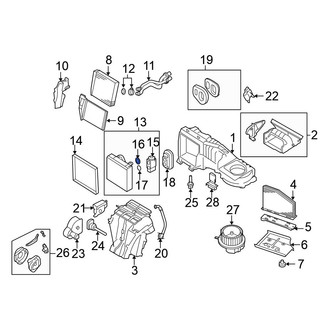 Volkswagen OE - Upper A/C Line O-Ring