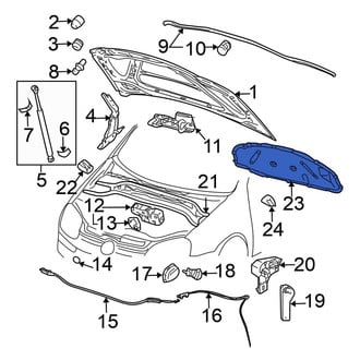 Volkswagen OE - Hood Insulation Pad