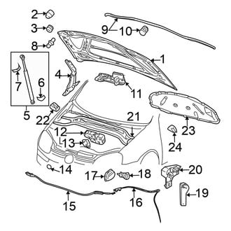 Volkswagen OE - Hood & Components (Sedan A5 Body Code)