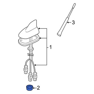 Volkswagen OE - Radio Antenna Base Nut