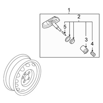 Volkswagen OE - Electrical - Tire Pressure Monitor Components (GLI / S / SE / SEL / Wolfsburg Edition)