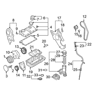 Volkswagen OE - Engine / Transaxle - Engine Parts (Sedan)