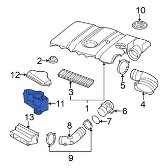 Volkswagen OE - Front Engine Air Intake Hose