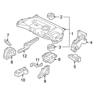 Volkswagen OE - Engine / Transaxle - Engine & Transmission Mounting (Sedan 2.5L)