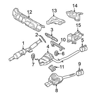 Volkswagen OE - Exhaust System - Exhaust Components (Canada), (Sedan L5)